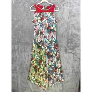 SMASH! Maxi Dress US Size S Cooling Colorful Butterflies Tropical Sleeveless